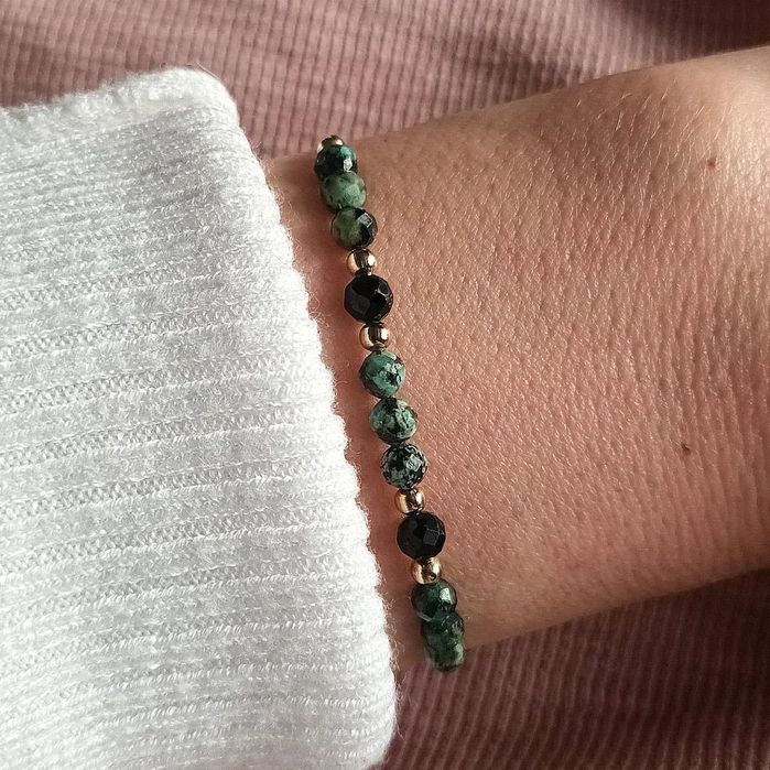 Damska bransoletka, biżuteria z kamieni naturalnych. Prezent