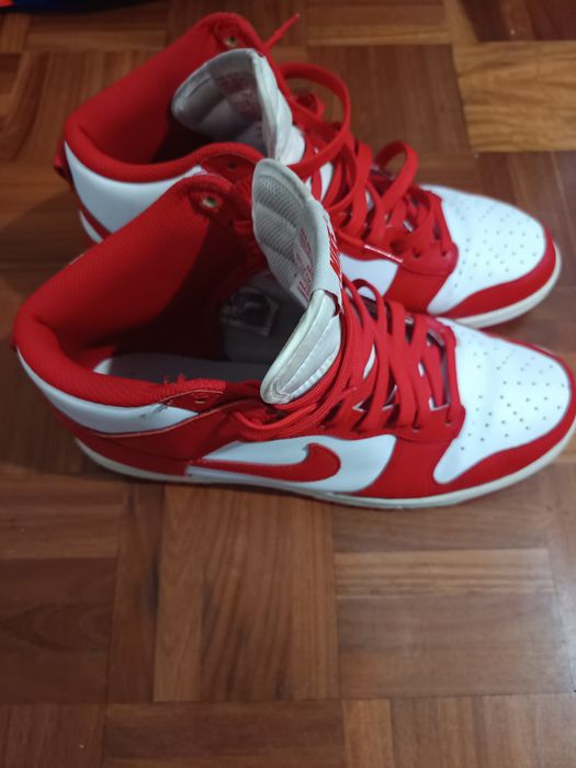 Nike Dunk High vermelho/branco