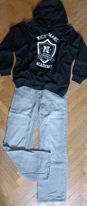 Zestaw bluza oversize i szerokie spodnie 158/164
