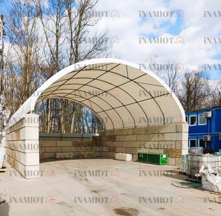 Zadaszenie na kruszywo 10x12 boks piasek żwir PVC 900g