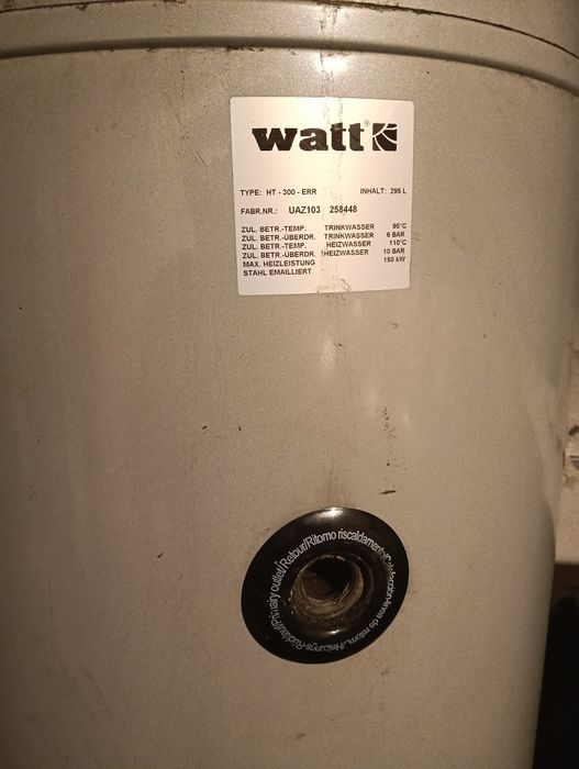Sprzedam bojler wymiennik C.W.U 300 l marki Watt