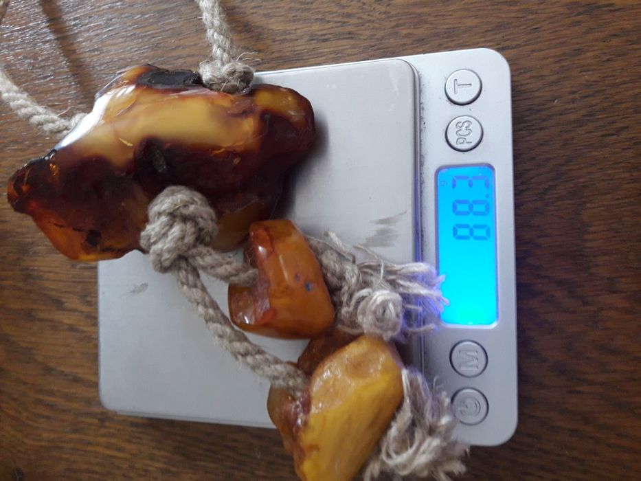 Wisior bursztyn bałtycki