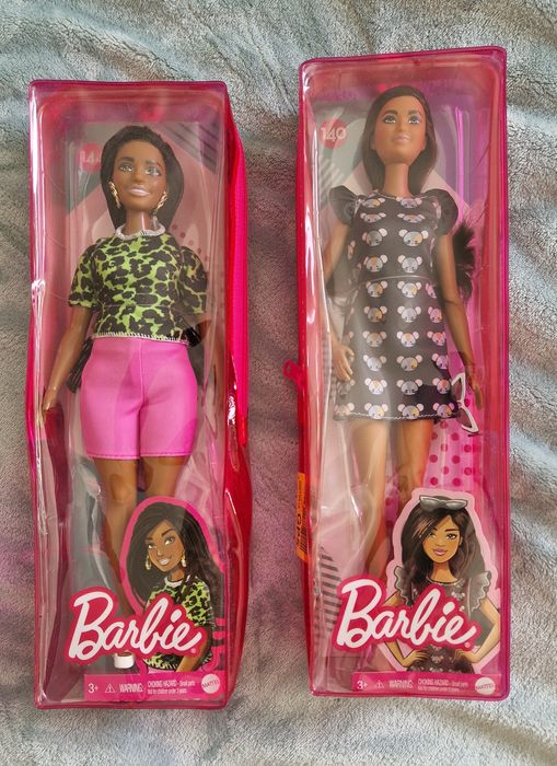 Barbie lalki Fashionistas nr 140 i 144, 2 sztuki