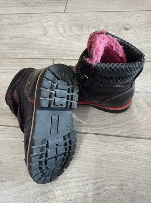 Дитячі зимові черевики, чоботи для дівчинки, Lasocki, чорні,  22 р.