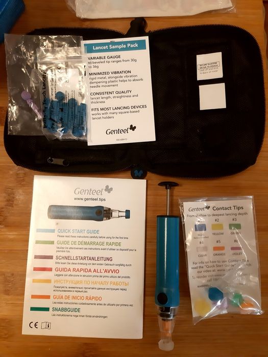 Caneta lancetadora para picagem