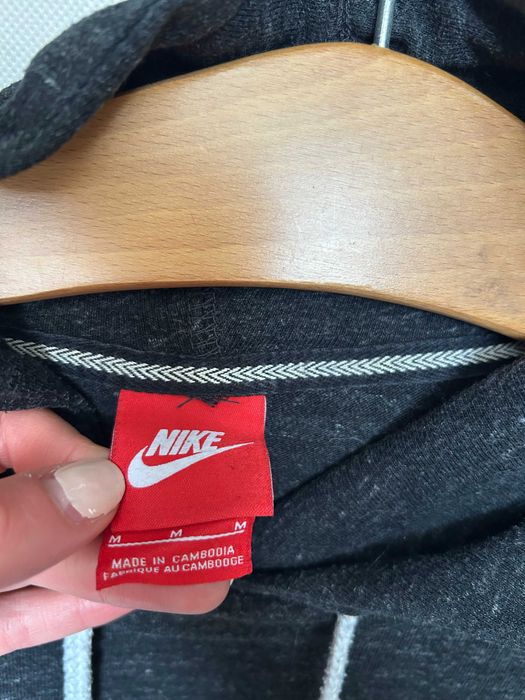 NIKE _ Szara melanżowa bluza z kapturem M