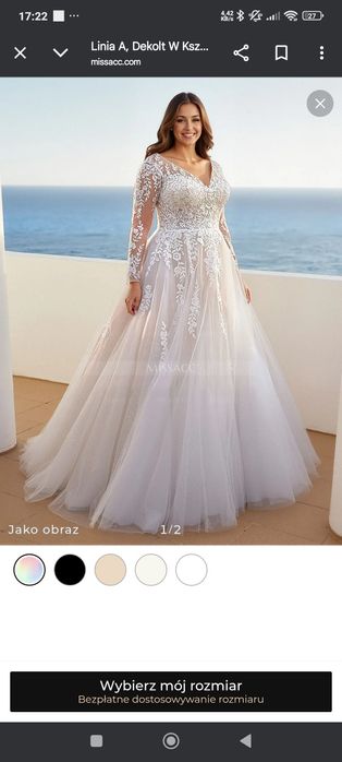 Suknia ślubna rozm 44-46