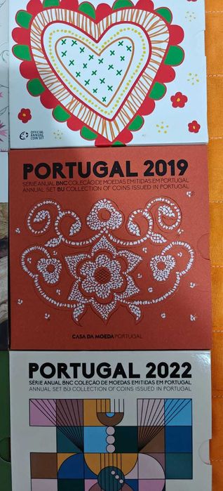 Séries Anuais BNC Portugal INCM 2008/2022 Set Completo