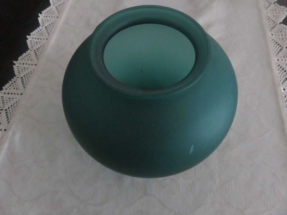 Jarra  em vidro verde