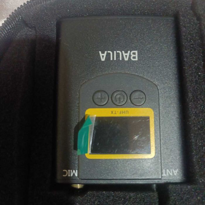 Беспроводной петличный UHF микрофон с ЖК, 1 передатчик и 1 приемник, ,