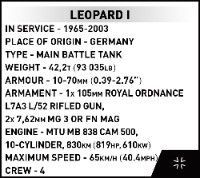 Klocki Cobi 3105 Czołg Leopard 1 Armed Forces 147 El.