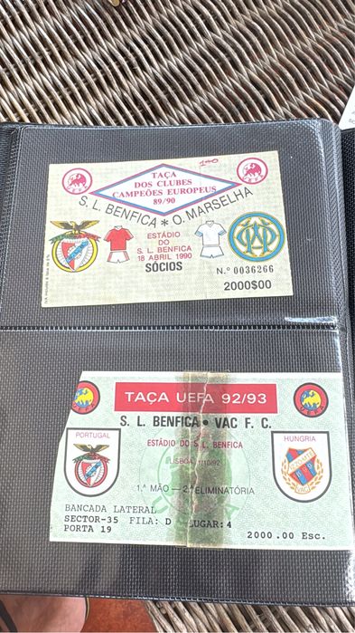 Vendo Bilhetes de futebol e concertos
