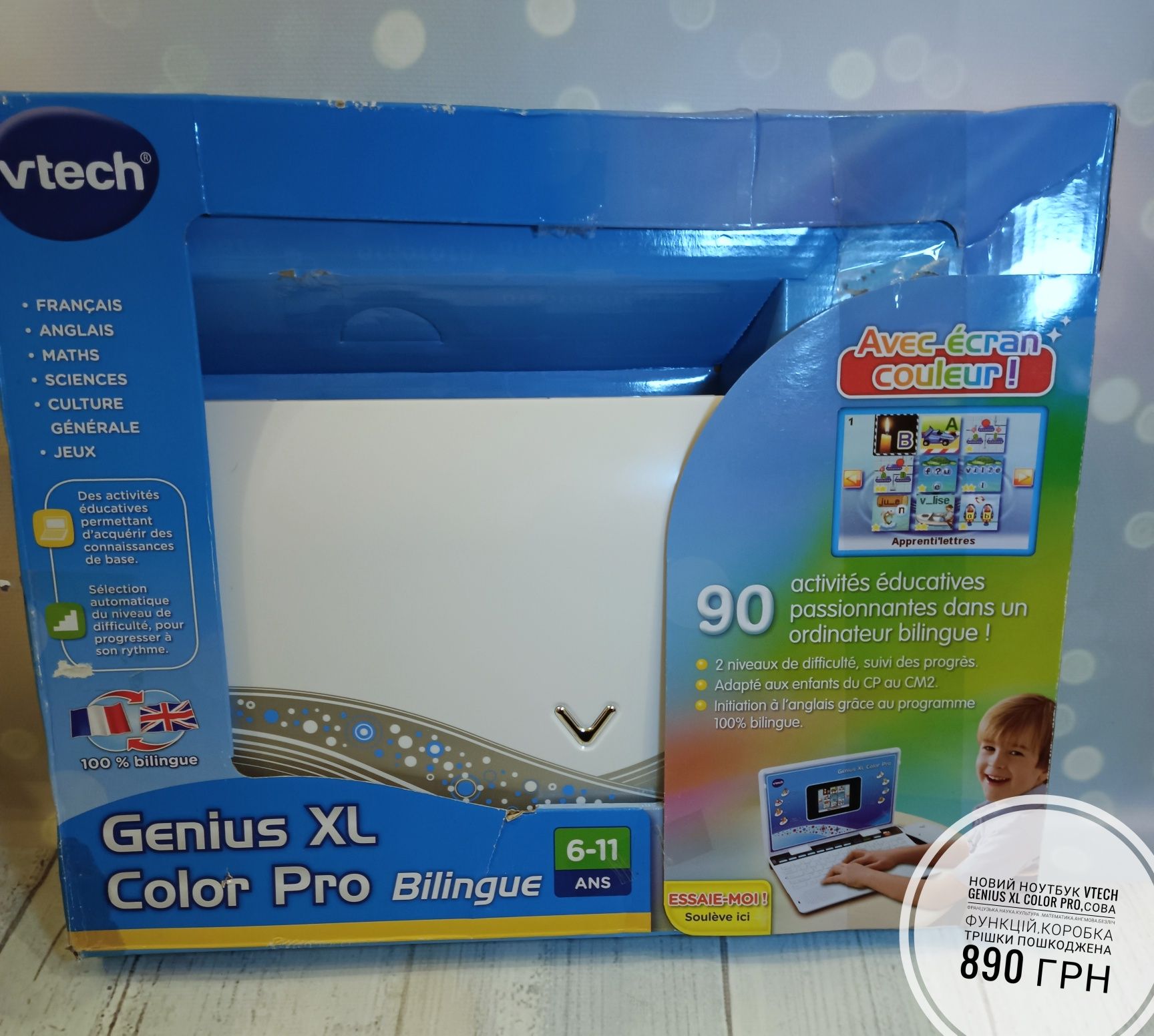 Genius XL Color Pro Bilingue Silver VTECH - Dès 6 ans 