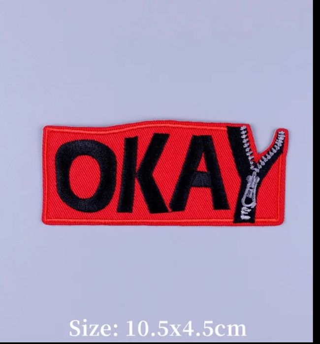 Naprasowanka okay ok na plecak ubranie czapkę