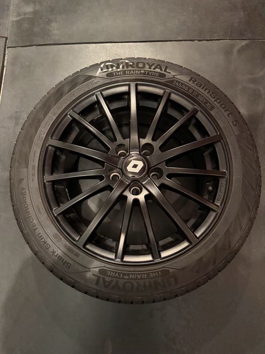 Koła Letnie Renault 17 Cali (Opona Uniroyal RS 5 245/45 Felga Czarna)