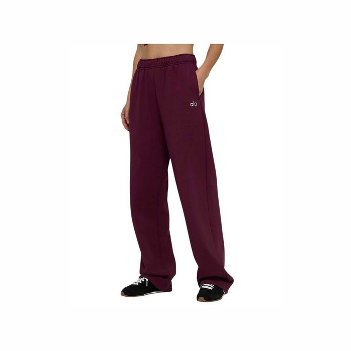 Штани спортивні Alo Yoga Accolade Straight Leg Sweatpant Burgundy