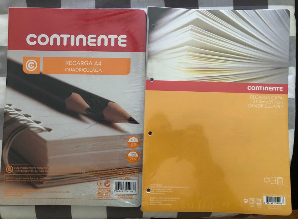 Recargas A4 Quadriculado e Pautado