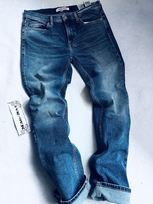 Oryginalne spodnie Tommy Jeans przetarcia nowe