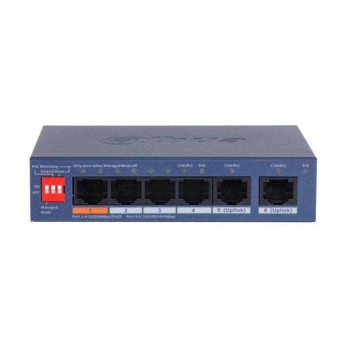 Switch Dahua CS4006-4ET2GT-60 6 portów PoE 60W Zarządzany Sieciowy