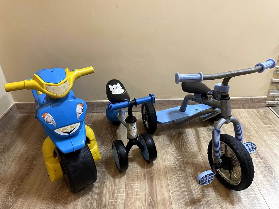 Супер-сет дитячого транспорту: Біговел Kinderkraft + Байк + Велосипед