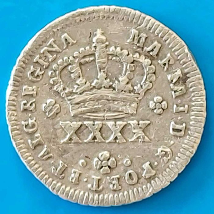 50 Reis ou meio tostão  D. Maria l  (1786 a 1799)