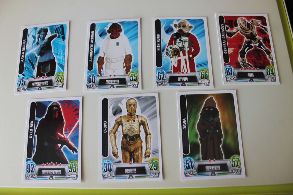 24 Cartas Star Wars Force Attax