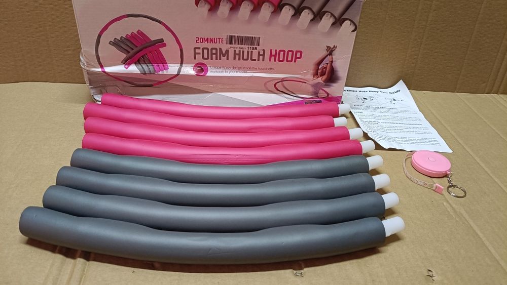 Hula Hoop 95 cm z wypustkami składana obręcz fitness