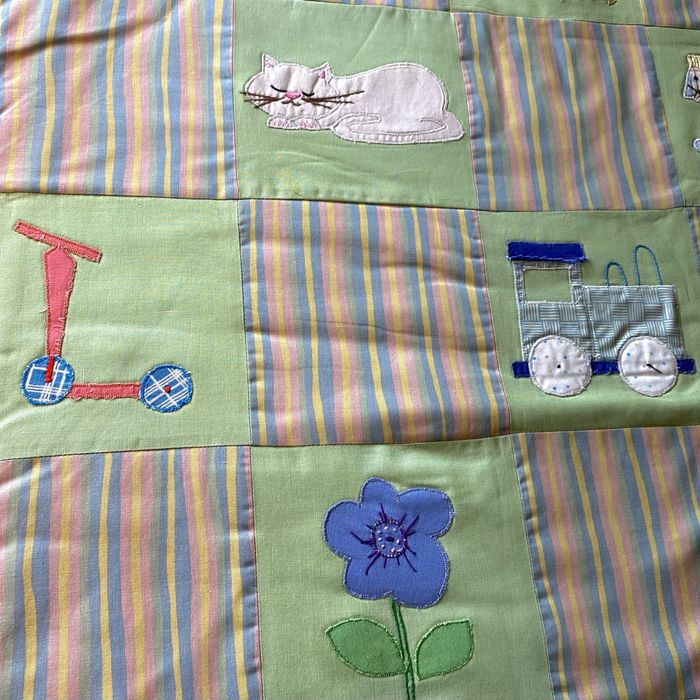 Edredão leve/Cobertura para Berço ou Cama de Grades, Vintage/Unico