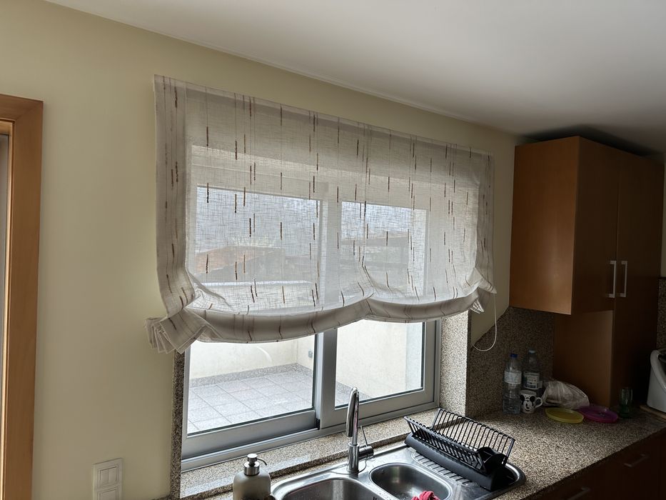 4 cortinas de cozinha e quartos menina