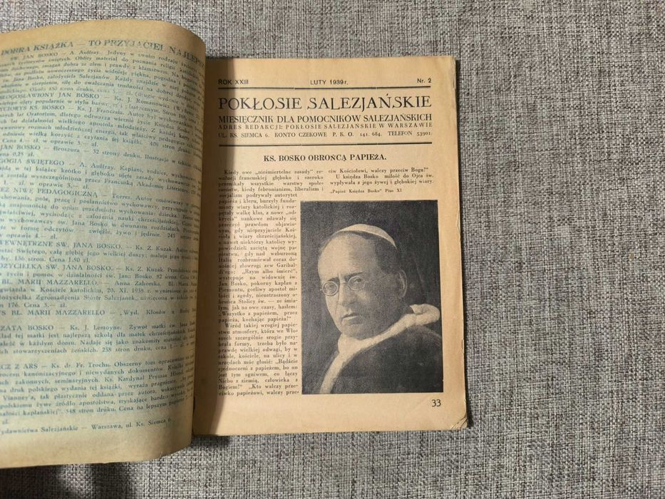 Pokłosie Salezjańskie Rok XXIII. - Luty 1939 roku
