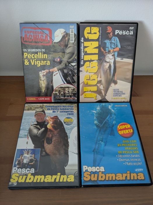 12 DVDs Pesca e Pesca Submarina "Mundo da Pesca"