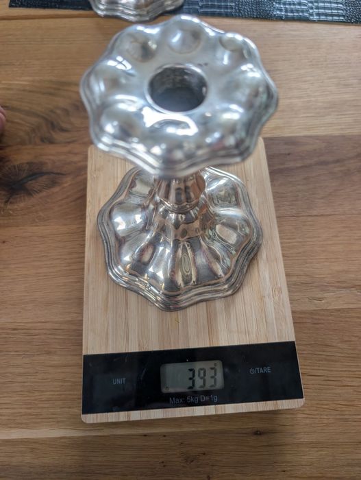 Świecznik srebro 800