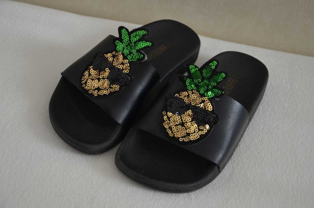THEWHITEBRAND klapki laczki na plażę obuwie basen dziewczęce j nowe 31