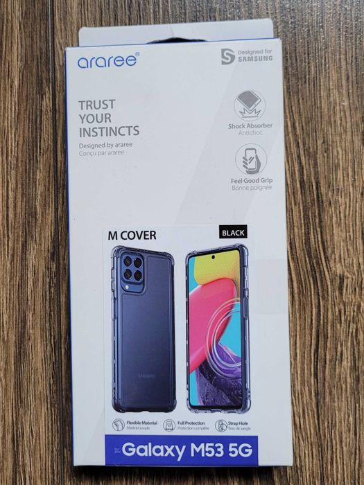 2x Araree etui plecki do Samsung Galaxy M53 5G czarne sylikonowe NOWE
