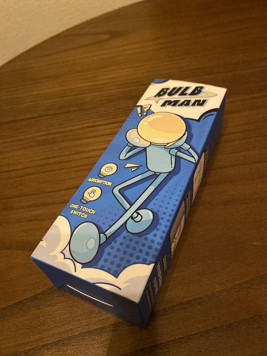 Mini candeeiro de luz noturna com ventosa decorativo