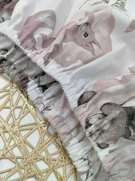 Простирадла у візочок, люльку, колиску, простынка хлопковая (#6037)