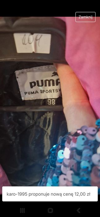 Kurtka puma dla dziewczynki