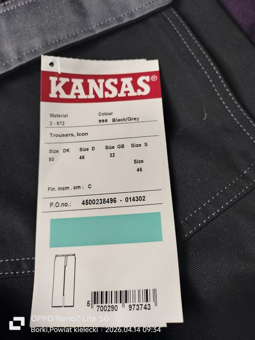 Spodnie męskie robocze Kansas trousers icon