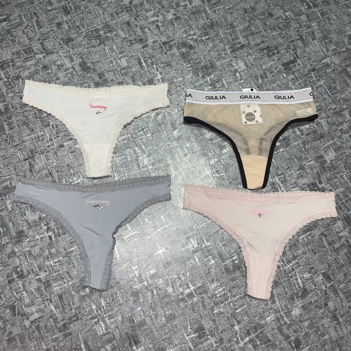 Набір трусиків S стрінг H&M і Giulia, 4 шт