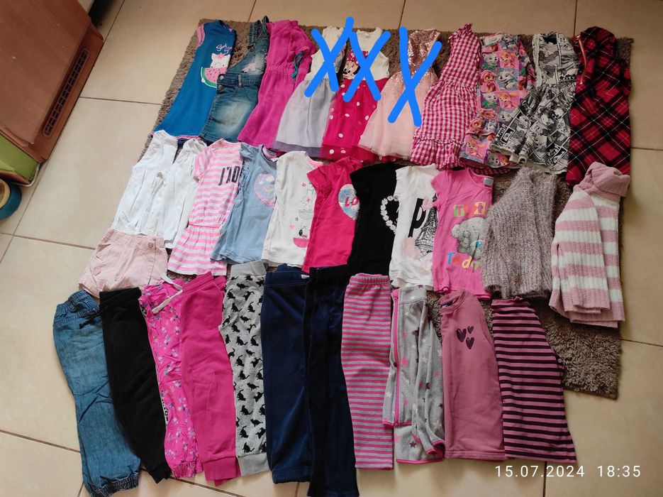Duża paka ubrań r.110 29 szt