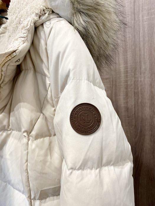 Kurtka puch pierze kremowa lauren Ralph XS/S