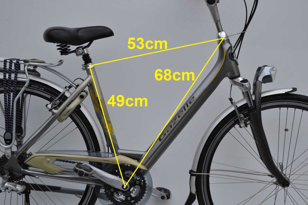 Rower alu holenderski trekkingowy * Gazelle Medeo * 49cm