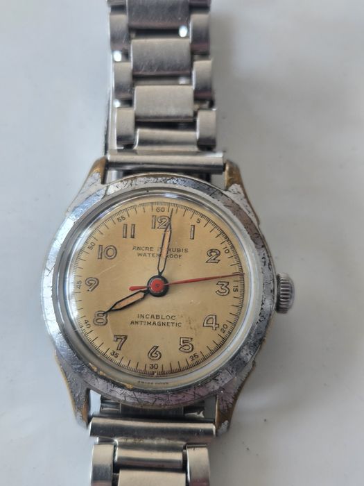 Zegarek Swiss Made ANCRE 17rubin incablock Mechaniczny Sprwany
