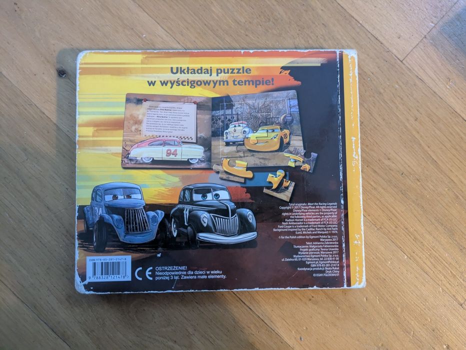 Puzzlowa książeczka Auta 3 Disney pixar