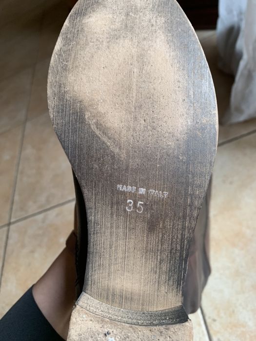 Kozaki ciemny brąz r.35