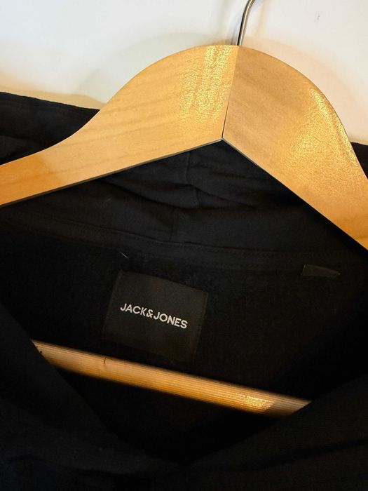 Bluza z kapturem Jack & Jones czarna Logo xxl