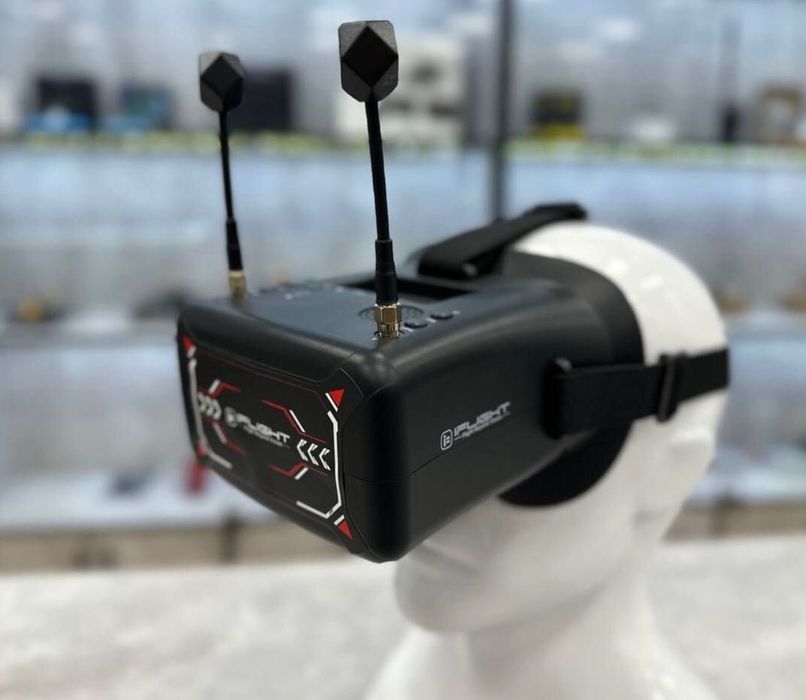 FPV Шлем с записью видео на флешку, очки для дрона