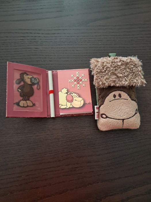 Lote de bolsa e bloco notas Nici