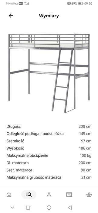 Sprzedam łóżko ikea