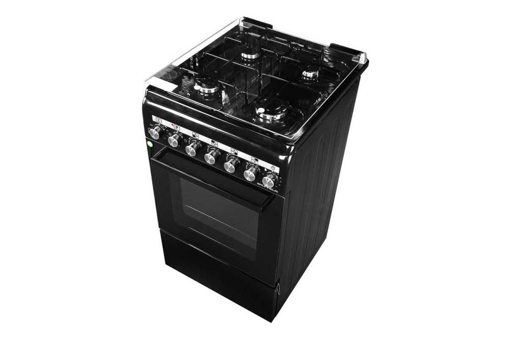 Плита газоелектр. FLG5612MB 50см. чорна  (GRUNHELM)